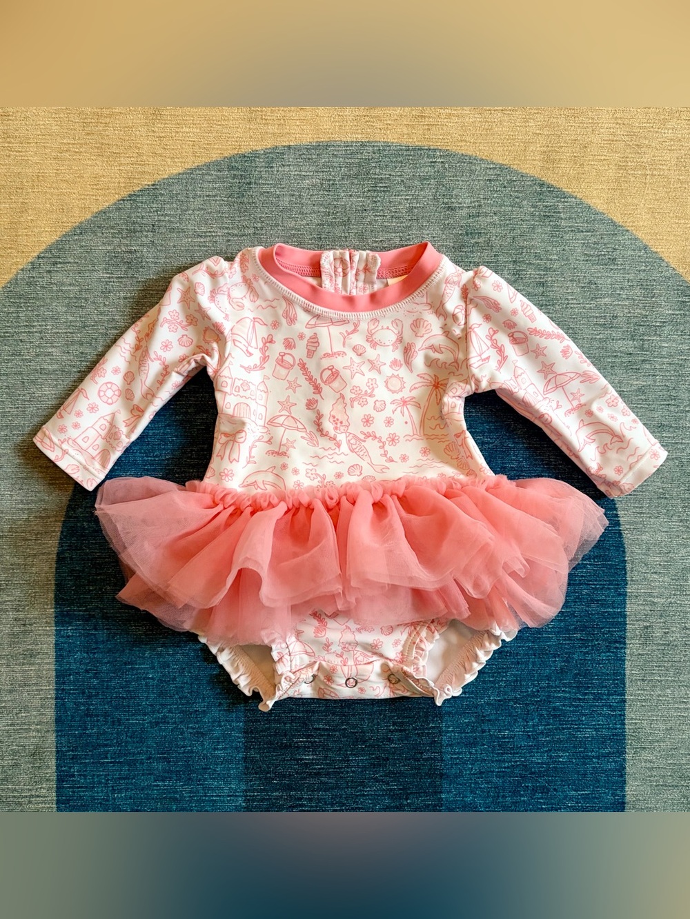 RuffleButts Swimsuit - size 3-6 months